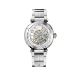 REF: 1868/BSQ12 Cette Newport squelette automatique se démarque par sa beauté intérieure. Cette montre Michel Herbelin met en exergue son mouvement automatique dans un cadran transparent. Etanche à 100 mètres, cette montre est dessinée, conçue, assemblée, réglée et contrôlée dans les ateliers Michel Herbelin, cette montre offre l’assurance d’un haut niveau d’exigences techniques avec son boîtier de 42mm.