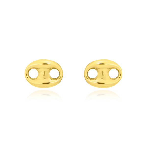 Boucles d'oreilles clous Grain de café, en Or Jaune 18 Carats- 750/000.  Offrir une boucle d'oreille c'est être sûr que le cadeau plaira.   CARACTERISTIQUES :  Poids en 5.5mm (gr) : 0.78     Poids en 6.5mm (gr) : 0.85     Poids en 16mm (gr) : 2.55          Matière : Or 18 Carats - 750/000 19645-19639-18381