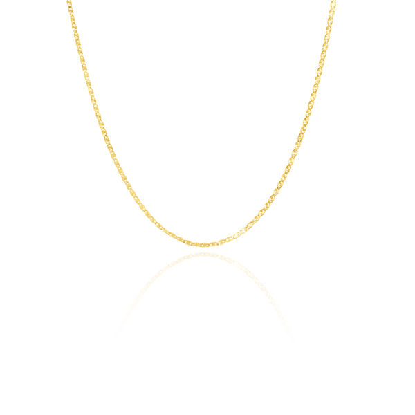 Laissez-vous charmer par cette chaine maille Marine diamantée, en Or Jaune 18 Carats - 750/000.  Symbole d'amitié ou de séduction, chaînes et colliers n'ont qu'un but : sublimer votre cou.    CARACTERISTIQUES :  Longueur (cm) : 45.00 Poids (gr) : 2.78 Matière : Or 18 Carats - 750/000 18707