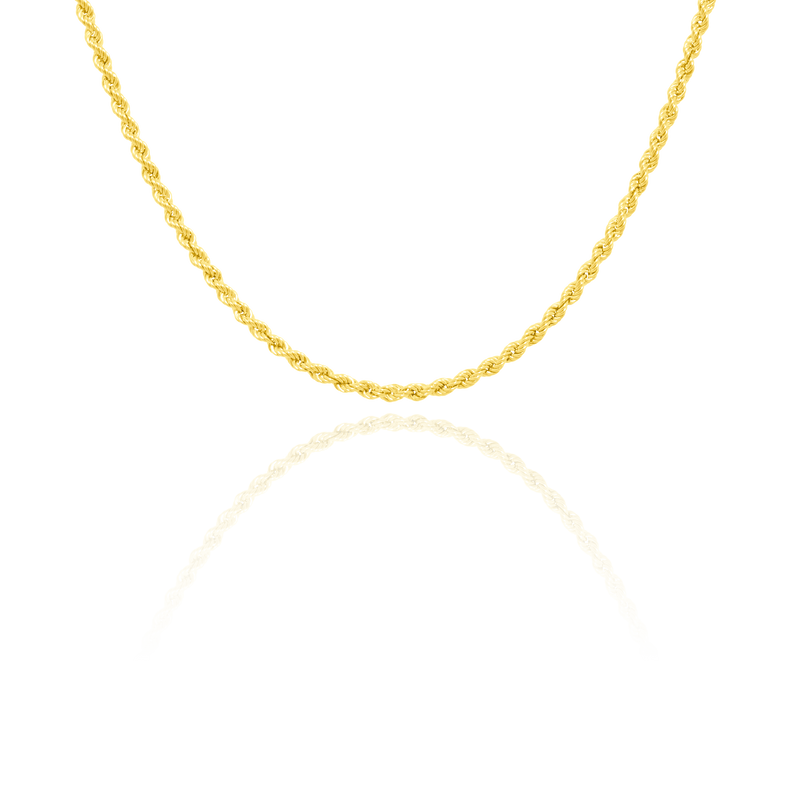 Laissez-vous charmer par cette chaine maille Corde, en Or Jaune 18 Carats - 750/000.  Symbole d'amitié ou de séduction, chaînes et colliers n'ont qu'un but : sublimer votre cou.    CARACTERISTIQUES :  Epaisseur (mm): 2.16 Poids chaine 45 cm (gr) : 2.70 Poids chaine 50 cm (gr) : 2.90 Poids chaine 60 cm (gr) : 3.51 Matière : Or 18 Carats - 750/000 20660-19960-19959