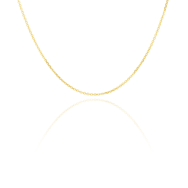 Collier Chaine Or 18 Carats 750/000 Jaune Maille Corde - 50cm - 1