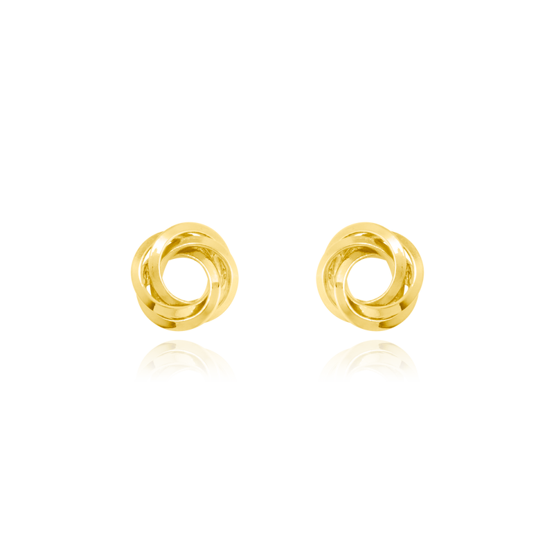 Boucles d'oreilles clous Nœud lisse, en Or Jaune 18 Carats - 750/000.  Offrir une boucle d'oreille c'est être sûr que le cadeau plaira.   CARACTERISTIQUES :  Poids en 7mm (gr) : 1.28  Matière : Or 18 Carats - 750/000 19640