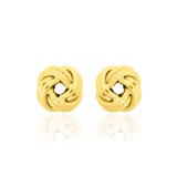 Boucles d'oreilles clous Nœud, 2 branches lisses et diamantées, en Or Jaune 18 Carats - 750/000.  Offrir une boucle d'oreille c'est être sûr que le cadeau plaira.   CARACTERISTIQUES :  Poids en 10mm (gr) : 1.63     Matière : Or 18 Carats - 750/000 19648