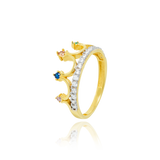 Bague couronne sertie de zirconiums multicolores, en Or Jaune 18 Carats - 750/000.  Cinq possibilités d'embellir vos doigts, portez une de nos bagues.   CARACTERISTIQUES :  Motif central (mm) : 8.80 Epaisseur (mm) : 2.22 Poids (gr) : 2.56       Matière : Or 18 Carats - 750/000 20248
Guadeloupe,Martinique,Guyane,France,Antilles