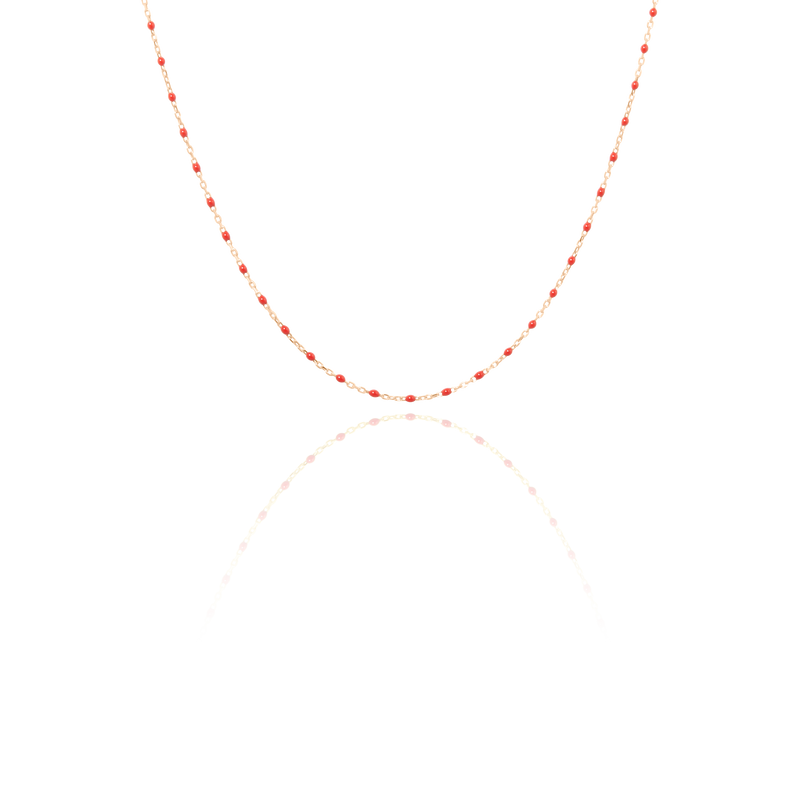 Chaine de cheville maille Forçat et perles de résine de différentes couleurs, en Or Rose 18 Carats - 750/000.   CARACTERISTIQUES :  Longueur (cm) : 27.00 Poids (gr) : 1.15 Matière : Or 18 Carats - 750/000 20405-20402-20400