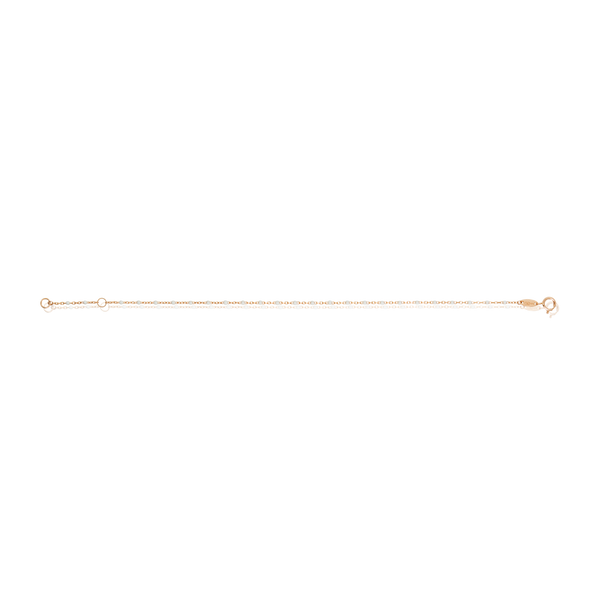 Bracelet en maille forçat massive et perles de résine de différentes couleurs, en Or Rose 18 Carats - 750/000.  Qu'il soit classique ou fantaisiste, le bracelet saura sans conteste faire plaisir.    CARACTERISTIQUES :  Longueur (cm) : 18 Poids (gr) : 0.80 Matière : Or 18 Carats - 750/000 20404-20403