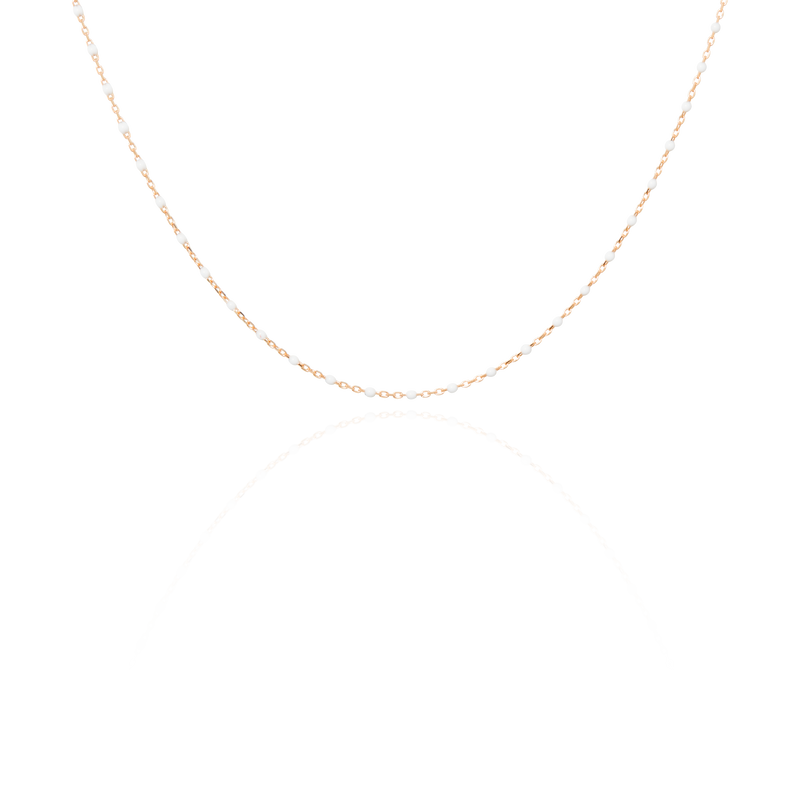 Chaine de cheville maille Forçat et perles de résine de différentes couleurs, en Or Rose 18 Carats - 750/000.   CARACTERISTIQUES :  Longueur (cm) : 27.00 Poids (gr) : 1.15 Matière : Or 18 Carats - 750/000 20405-20402-20400