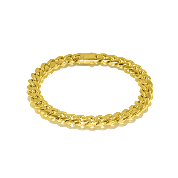 Bracelet or jaune maille anglaise 3.5mm 