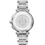 REF: 37688/B42  Esprit chic et architecture racée pour cette Newport, modèle emblématique Herbelin. L’accord du bracelet en acier et du cadran en argent blanc brossé donnent à cette montre une allure moderne et élégante. D’apparence sportive mais à la fois chic, les trois compteurs bleus profonds s’accordent parfaitement avec l’acier de la montre.  La montre, plus qu'un instrument de mesure du temps, un accessoire de mode indispensable.