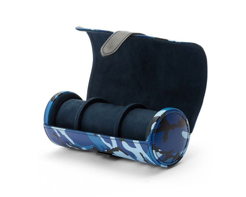 Réf : 665271  S'inspirant du monde qui nous entoure, ELEMENTS utilise la couleur et le motif dans un design contemporain. Laissez-vous inspirer par la véritable esthétique de la nature. Ajoutez une touche de style à votre maison avec le rouleau de montres triple ELEMENTS.  TAILLE:  19,69 CM L X 8,89 CM L X 8,89 CM H CARACTÉRISTIQUES :  Rangement : rouleau de montre de 6,5 pouces (165 mm) adapté à 3 montres 2 gardes de garde Capsule de bijoux cachée Matériel : Cuir végétalien