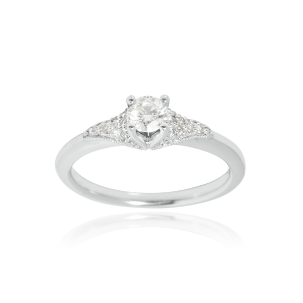 Diamond Solitaire 18K White Gold ORLOV ny