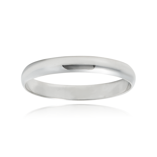 Alliance motif demi jonc brillant en Or Blanc 18 Carats - 750/000.  L'alliance est plus qu'un simple bijou, elle est la matérialisation physique d'un amour inconditionnel entre deux êtres.  Gravure possible   CARACTERISTIQUES :  Poids (gr) : 1.95 Largeur (mm) : 3.10 Matière : Or 18 Carats - 750/000 13952 