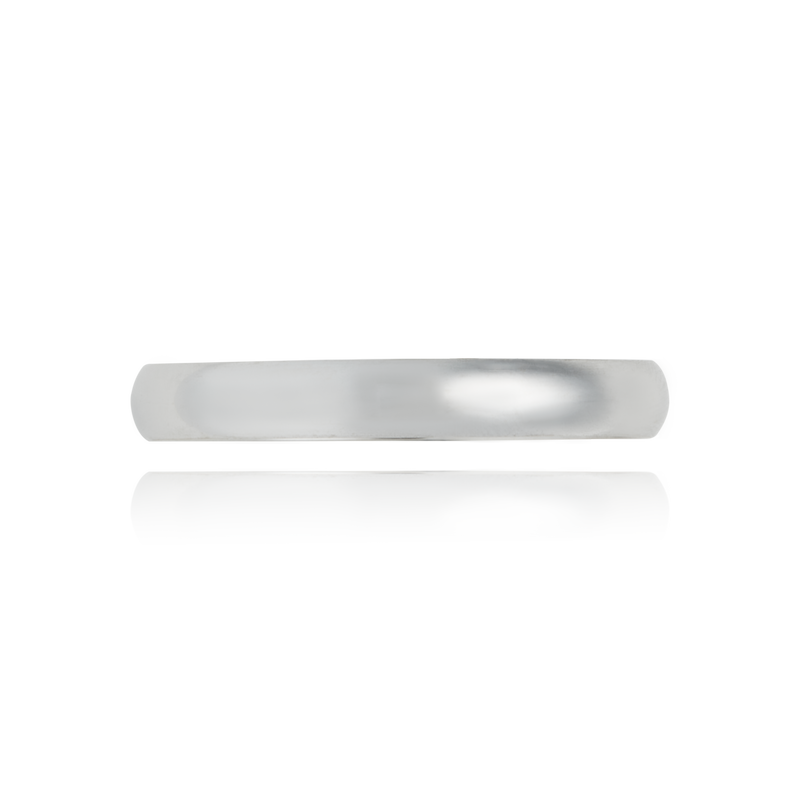 Alliance motif demi jonc brillant en Or Blanc 18 Carats - 750/000.  L'alliance est plus qu'un simple bijou, elle est la matérialisation physique d'un amour inconditionnel entre deux êtres.  Gravure possible   CARACTERISTIQUES :  Poids (gr) : 1.95 Largeur (mm) : 3.10 Matière : Or 18 Carats - 750/000 13952 