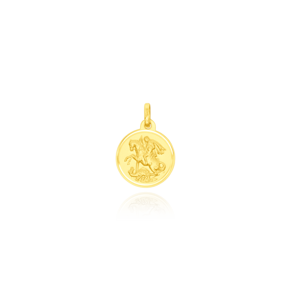 Pendentif représentant Saint-Michel Archange, en Or Jaune 18 Carats - 750/000.    CARACTERISTIQUES :  Diamètre (mm) : 15.8 Poids (gr) : 1.76 Matière : Or 18 Carats - 750/000 19753 