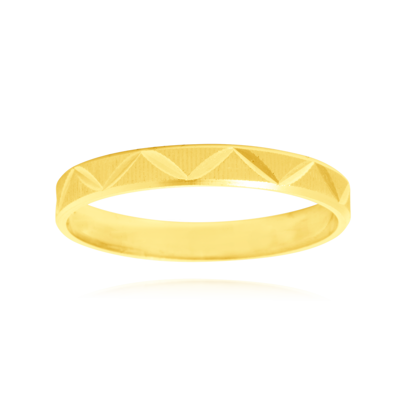 Chevron pattern diamond wedding ring, 18K Yellow Gold – ORLOV ny