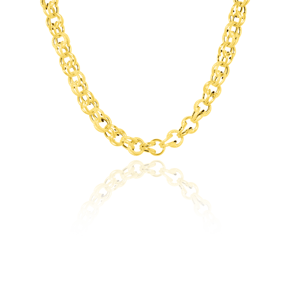 Collier maille Gros Sirop 8mm, Or Jaune 18 Carats – ORLOV ny