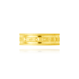 Alliance diamantée motifs petits ronds, deux rangées lisses et mates en Or Jaune 18 Carats - 750/000.  L'alliance est plus qu'un simple bijou, elle est la matérialisation physique d'un amour inconditionnel entre deux êtres.  Gravure possible   CARACTERISTIQUES :  Poids (gr) : 1.68 Largeur (mm) : 5.00 Matière : Or 18 Carats - 750/000 19983 