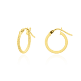 Boucles d'oreilles créoles anneaux sablés en Or Jaune, 18 Carats - 750/000.   Les créoles, véritables accessoires de mode intemporels, ajoutent une touche d'élégance à n'importe quelle tenue.   CARACTERISTIQUES :  Diamètre (cm) : 1.30 Epaisseur (mm) : 2.70 Poids (gr) : 0.79     Matière : Or 18 Carats - 750/000 20017