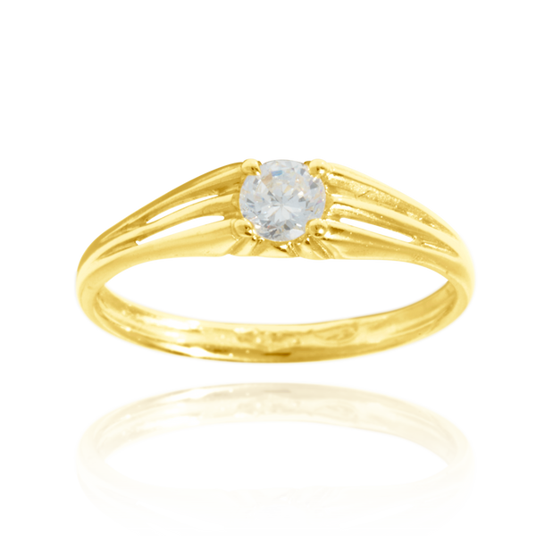 Bague fillette sertie d'un zirconium, en Or Jaune 18 Carats - 750/000.  Cinq possibilités d'embellir vos doigts, portez une de nos bagues.   CARACTERISTIQUES :  Pierre centrale (mm) : 2.00 Epaisseur (mm) : 2.03 Poids Moyen (gr) : 0.75    Matière : Or 18 Carats - 750/000  20271
Guadeloupe_Martinique_Guyane_France_Antilles