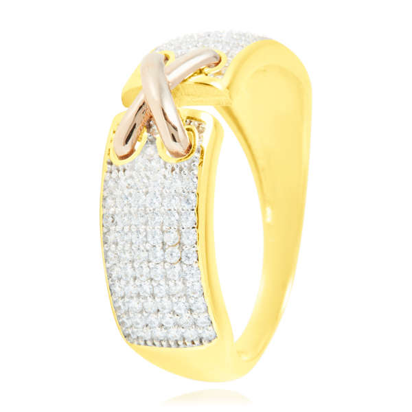 Bague croisée sertie de zirconiums, en Or Jaune, Or Blanc et Or Rose 18 Carats - 750/000.  Cinq possibilités d'embellir vos doigts, porter une de nos bagues.   CARACTERISTIQUES :  Largeur motif (mm) :  7.72 Épaisseur (mm) : 2.10 Poids Moyen (gr) :  3.94     Matière :  Or 18 Carats - 750/000 20283, en Or Jaune, Or Blanc et Or Rose 18 Carats- 750/000
Guadeloupe,Martinique,Guyane,France,Antilles