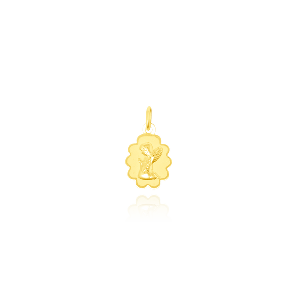 Pendentif Ange en forme de nuage en Or Jaune 18 Carats - 750/000.   CARACTERISTIQUES :  Dimensions H x l (mm) : 14.5 x 11.3 Poids (gr) : 0.68 Matière : Or 18 Carats - 750/000 20288 