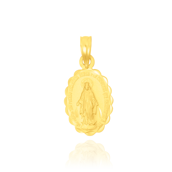 Pendentif vierge miraculeuse en Or Jaune 18 Carats - 750/000.     CARACTERISTIQUES :  Dimensions H x l (mm) : 15.8 x 11.1 Poids (gr) : 0.86 Matière : Or 18 Carats - 750/000 20360 