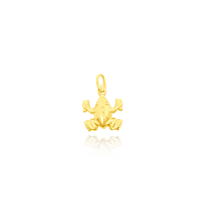 Pendentif en forme de Grenouille en Or Jaune 18 Carats - 750/000.     CARACTERISTIQUES :  Dimensions H x l (mm) : 12.3 x 15.9 Poids (gr) : 1.72 Matière : Or 18 Carats - 750/000 6676