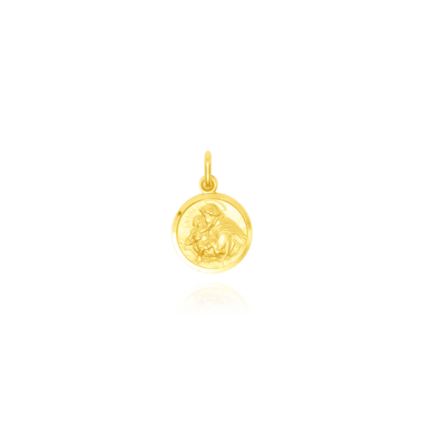 Pendentif Saint-Georges en Or Jaune 18 Carats - 750/000.     CARACTERISTIQUES :  Poids (gr) : 2.77 Diamètre (mm) : 14.5 Matière : Or 18 Carats - 750/000 721 